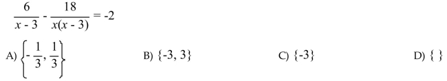 Solve the rational equation.  <div style=padding-top: 35px> 