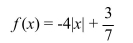 <strong>Determine whether the given function is a polynomial function. If it is a polynomial function, state the degree. If not, state the reason why. </strong> A) No, absolute value functions do not fit the form of a polynomial function. B) Yes; degree:0 C) Yes; degree 1 D) Yes; degree: 2