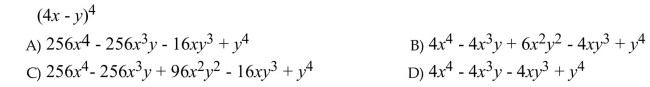 Use the binomial theorem to expand the binomial.