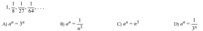 Find a formula for the nth term of the sequence.