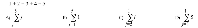 Write the series in summation notation.