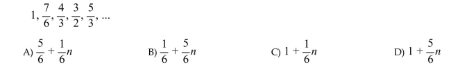 Write the nth term of the arithmetic sequence.