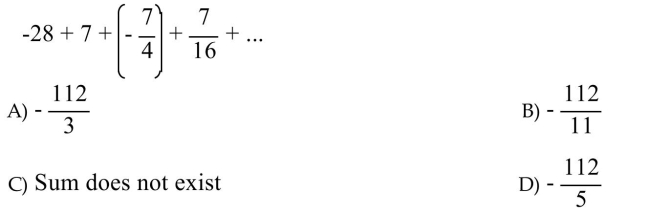 Determine the sum of the infinite series, if it exists.