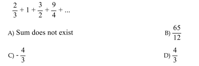 Determine the sum of the infinite series, if it exists.