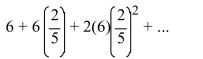 <strong>A ball drops from a height of 6 ft. With each bounce, the ball rebounds to of its height. The total vertical distanced traveled is given by After the first term, the series is an infinite geometric series. Compute the total vertical distance traveled.</strong> A) The total vertical distance traveled is 10 ft. B) The total vertical distance traveled is 14 ft. C) The total vertical distance traveled is 4 ft. D) The total vertical distance traveled is 8 ft.