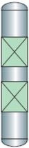 <strong>Which of the following is the symbol for a trayed tower?</strong> A) B) C)