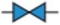 <strong>Which of the following is the symbol for a gate valve?</strong> A) B) C) D)