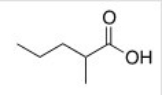 <strong>What is the common name of the following compound? </strong> A)a-Methylbutyric acid B)a-Propylpropionic acid C)a-Methylvaleric acid D)a-Methylcaproic acid