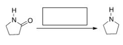 <strong>What is the missing reagent in the reaction below?  </strong> A)NaBH<sub>4</sub>/CH<sub>3</sub>OH B)DIBAL-H C)H<sub>2</sub>,Pd-C D)LiAlH<sub>4</sub> then H<sub>2</sub>O <div style=padding-top: 35px> 
