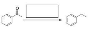 <strong>What is the best choice of reagent to bring about the following transformation?  </strong> A)[1] LiAlH<sub>4</sub>; [2] H<sub>2</sub>O B)Zn (Hg),HCl C)NH<sub>3</sub>,NaOH D)H<sub>2</sub>,Pd-C <div style=padding-top: 35px> 
