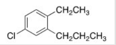 <strong>What is the IUPAC name of the following compound? </strong> A)1-Chloro-4-ethyl-3-propylbenzene B)1-Chloro-4-ethyl-5-propylbenzene C)4-Chloro-1-ethyl-2-propylbenzene D)4-Chloro-2-propyltoluene