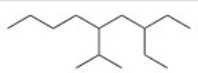 <strong>What is the parent chain for the following compound? </strong> A)Heptane B)Octane C)Nonane D)Decane
