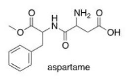 <strong>Which of the following lists the correct functional groups found in aspartame,the artificial sweetener?  </strong> A)Amine,aromatic,carboxylic acid,ether,ketone B)Amine,amide,aromatic,carboxylic acid,ester C)Amide,alcohol,aromatic,carboxylic acid,ether D)Amine,aromatic,carboxylic acid,ester,nitrile <div style=padding-top: 35px> 