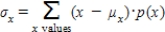 For a discrete random variable, .