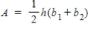 The density curve for a continuous random variable is shown below. Use this curve to find the following probabilities: a)P(x < 1)b)P(2 < x < 3)c)P(x is at least 3) You may use the following area formulas in your calculations: Area of a rectangle: A = lw Area of a trapezoid: Area of a right triangle: