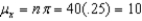 a)mean:      b)standard deviation:  