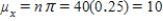 a)mean:      b)standard deviation:  
