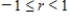 <strong>Which of the following indicates the range of possible values for Pearson's correlation coefficient, r?</strong> A) B) C) D) E)
