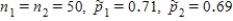 <strong>For which of the following sample sizes and values would it be appropriate to use to estimate a difference in population proportions? I. II. III. </strong> A)I only B)II only C)III only D)II and III only E)I, II, and III
