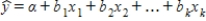 The estimated regression function is used for both estimating the mean value of y and predicting the value of y when x<sub>1</sub>, x<sub>2</sub>, ..., xk are fixed values.