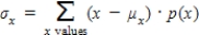 For a discrete random variable, .