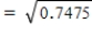 μ<sub>x</sub> σ<sub>x</sub> = 0.8646