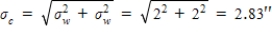 a) μ<sub>h</sub> = μ(w / 4) = μ<sub>w</sub> / 4 = 6.75 hands σ<sub>h</sub> = σ(w / 4) = σ<sub>w</sub> / 4 = 0.5 hands  b) μ<sub>h</sub> = 2 · μ<sub>w</sub> = 54''    c) The mean would increase by 16 inches. [to 64] The standard deviation would be unchanged. [2.83]