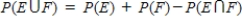 The General Addition Rule states that 