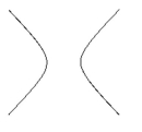 <strong>Name the conic. </strong> A) parabola B) circle C) hyperbola D) ellipse