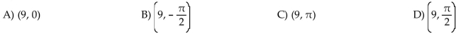 The rectangular coordinates of a point are given. Find polar coordinates for the point. (0, 9)