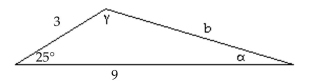 <strong>Find the area of the triangle. If necessary, round the answer to two decimal places. </strong> A) 22.82 B) 11.41 C) 12.24 D) 5.71