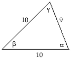 Find the area of the triangle. If necessary, round the answer to two decimal places. -