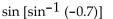 <strong>Find the exact value of the expression. Do not use a calculator. </strong> A) -0.7 B) -1.4286 C) -0.3 D) -1.5523