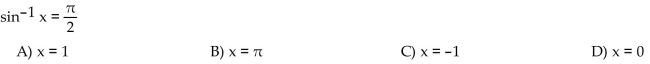 Find the exact solution of the equation.