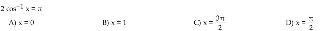 Find the exact solution of the equation.
