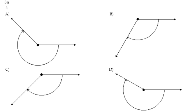 Draw the angle.