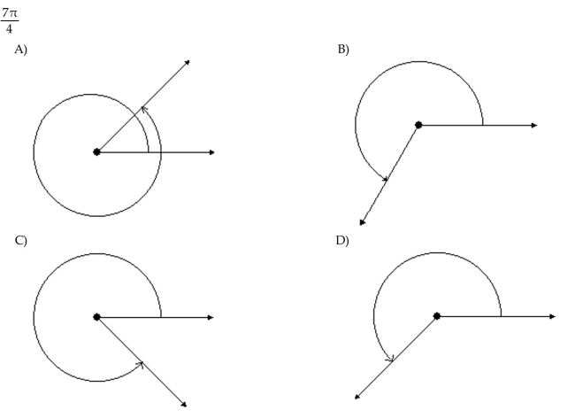 Draw the angle.
