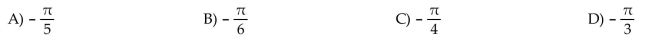 Convert the angle in degrees to radians. Express the answer as multiple of -45°