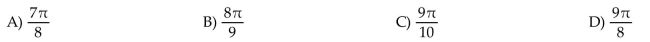 Convert the angle in degrees to radians. Express the answer as multiple of 160°