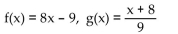 <strong>Decide whether or not the functions are inverses of each other. </strong> A) No B) Yes