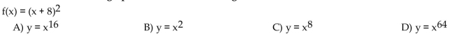 Find the power function that the graph of f resembles for large values of