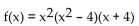 Analyze the graph of the given function f as follows: (a) Determine the end behavior: find the power function that the graph of f resembles for large values of | (b) Find the x- and y-intercepts of the graph. (c) Determine whether the graph crosses or touches the x-axis at each x-intercept. (d) Graph f using a graphing utility. (e) Use the graph to determine the local maxima and local minima, if any exist. Round turning points to two decimal places. (f) Use the information obtained in (a) - (e) to draw a complete graph of f by hand. Label all intercepts and turning points. (g) Find the domain of f. Use the graph to find the range of f. (h) Use the graph to determine where f is increasing and where f is decreasing.