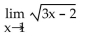 <strong>Find the limit algebraically. </strong> A) -1 B) 1 C) 2 D) does not exist