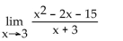 <strong>Find the limit algebraically. </strong> A) Does not exist B) 5 C) 0 D) -8