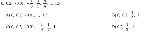 Solve the problem. In a probability model, which of the following numbers could be the probability of an outcome: