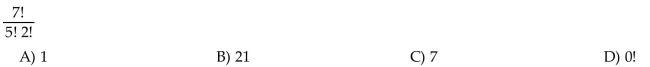 Evaluate the factorial expression.