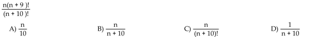 Evaluate the factorial expression.