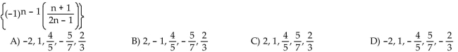 Write out the first five terms of the sequence.