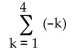 <strong>Find the sum of the sequence. </strong> A) -12 B) -4 C) -3 D) -10