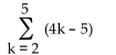 <strong>Find the sum of the sequence. </strong> A) 36 B) 33 C) 23 D) 30
